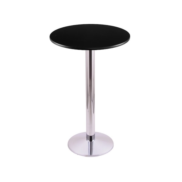 42" 214 Chrome Table, 24" dia. Top